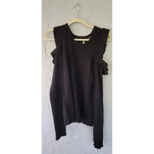Jessica Simpson Cold Shoulder Lightweight Sweater Keyhole Cut Out Back Small
